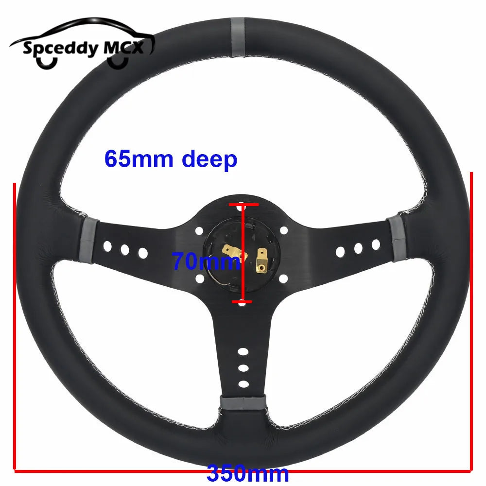 Leather Racing Steering Wheel