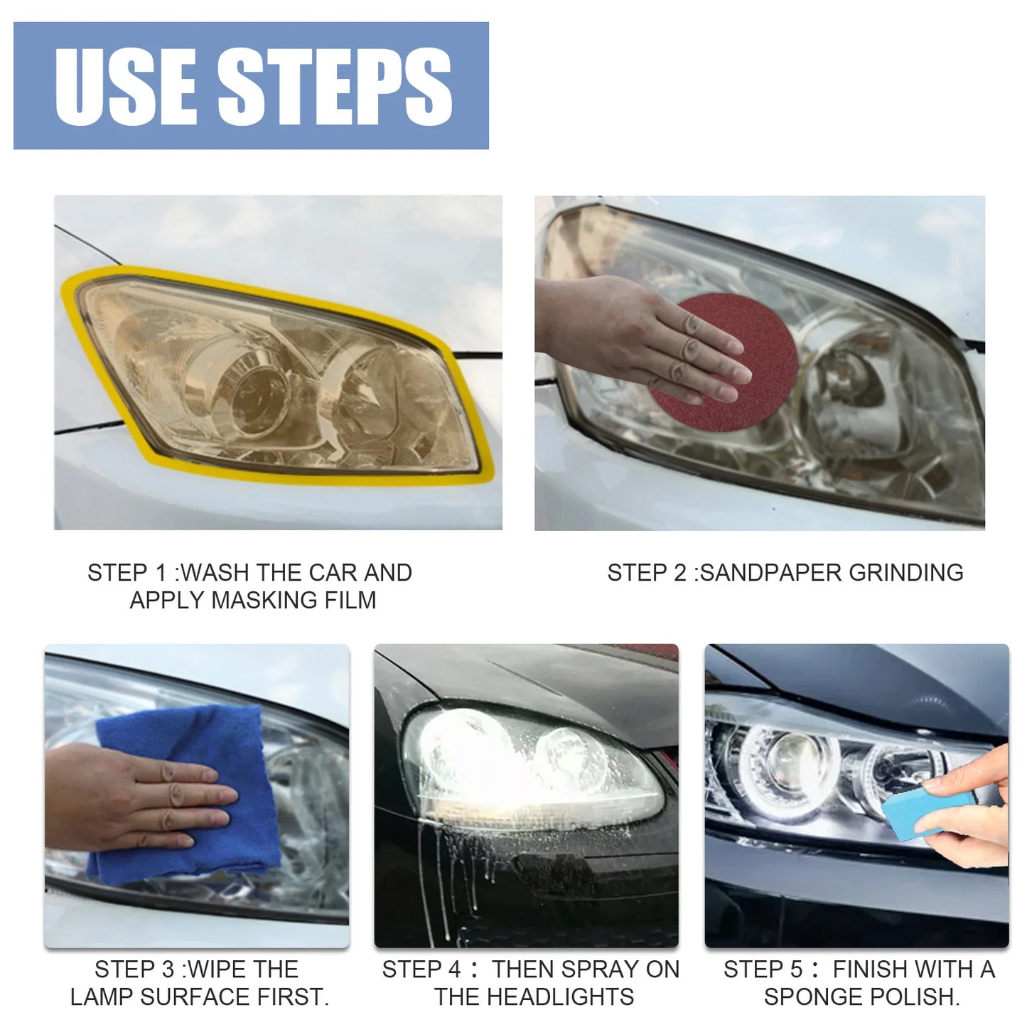 Headlight Restoration Spray